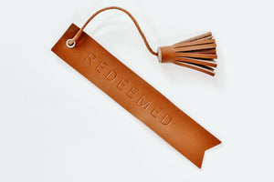 Redeemed Bookmark | Genuine Leather