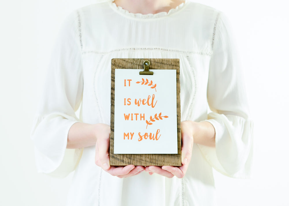It Is Well With My Soul | Copper Foil Print